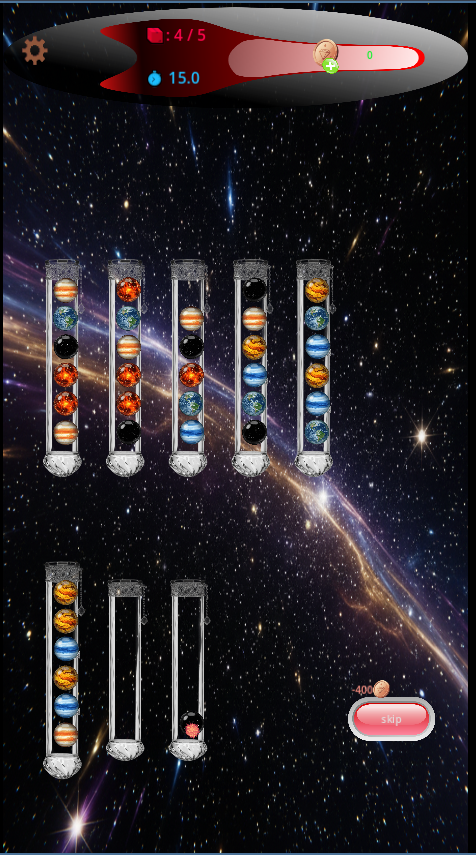 High score screen in Sort Frenzy